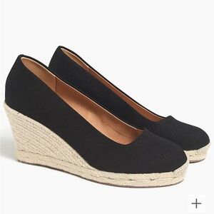 Canvas Espadrille Wedges